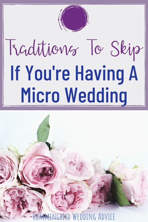 A micro wedding is a planned wedding with a small guest list. Having one has grown in popularity since the beginning of the pandemic, and there are a lot of benefits to having a micro wedding. Small weddings allow you to save money, spend more quality time with guests, and have less to take care of. There may even be vendors and traditions you can skip with a micro wedding. This post has all the details you need to plan the best micro wedding ever. // micro wedding // elope // small wedding // Hummingbird Wedding Decor, Small Wedding Guest List, Micro Wedding Seating Ideas, Micro Wedding List, Micro Wedding Itinerary, Micro Wedding Guest Book, Simple Micro Wedding, Micro Wedding Activities, Micro Wedding Favors