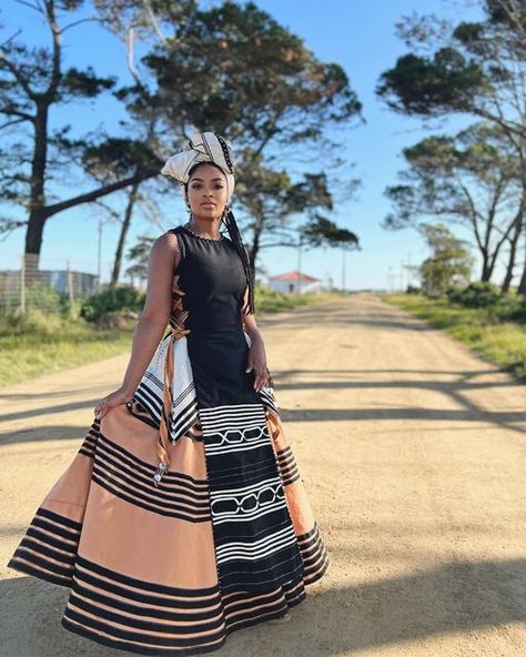 Orange Xhosa Traditional Dresses, Traditional Xhosa Wedding Attire, Xhosa Traditional Wear Woman, Xhosa Traditional Attire Women, Umbaco Xhosa Dresses, Xhosa Wedding Dresses Traditional, Umbaco Xhosa, Xhosa Attire Traditional Dresses, Umbhaco Xhosa Designs