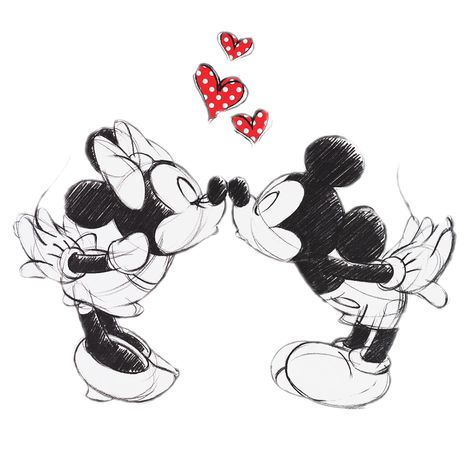 Mickey And Minnie Tattoos, Minnie Tattoo, Mickey Mouse Printables, Mickey Mouse Crafts, Arte Do Mickey Mouse, Minnie Mouse Drawing, Mickey And Minnie Kissing, Mickey Mouse Wallpaper Iphone, Mickey And Minnie Love