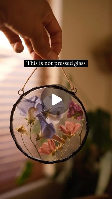 Sibia Torres Padilla | DIYs on Instagram: "Can I confess something, I have only ever been nervous to post something once, and this was it. 
When I first started making things from clear plastic containers I had never seen anyone do it before. I really thought I would get made fun of 😅 
Since then I have made so many things from it and seen so many others do it too. Moral of the story, don’t be afraid to think outside the box. Hey this is still hanging in my kitchen almost a year later and it’s one of my favorite things I’ve ever made. 

It started when I saw a beautiful round soldered pressed glass creation  and tried to recreate it myself using what I had.

I took 2 yogurt lids (my kids love yogurt so I buy the bigger container to cut down on plastic waste)
Then I arranged pressed flower Pressed Flower Crafts, Pinterest Diy Crafts, Craft Room Decor, Diy Crafts Paper Flowers, Diy Crafts Room Decor, Fun Easy Crafts, Diy Crafts To Do, Easy Diy Art, Diy Creative Crafts