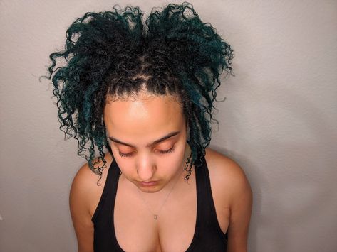 Lobster Tail Loc Style, Pravana Vivids, Lobster Tail, Lobster Tails, Protective Style, Loc Styles, Protective Styles, Aquamarine, Plant Based