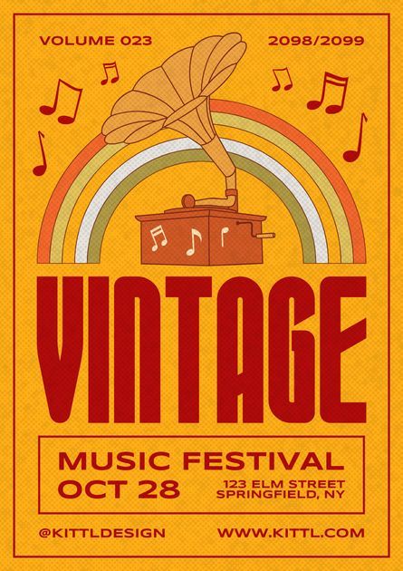 Vintage Music Festival Poster, 70s Music Festival, Vintage Music Festival, Music Festival Poster, Event Poster Design, 70s Music, Festival Poster, Festival Posters, Event Poster