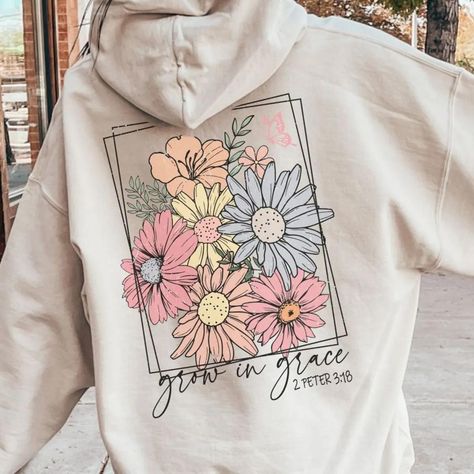 Grow In Grace Christian 2 Peter 3 18 Hoodie Check more at https://lowpricetee.com/product/grow-in-grace-christian-2-peter-3-18-hoodie/ Spiritual Sweatshirt, Rooted In Christ, 2 Peter 3, Peter 3, Grace Christian, Christian Merch, Christian Streetwear, Cottagecore Clothes, Christian Hoodies