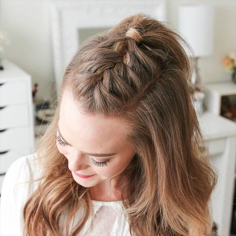 Amazing Braids, Summer Braids, Vlasové Trendy, Braided Ponytail Hairstyles, Hair Braid Videos, Front Hair Styles, Peinados Fáciles Para Cabello Corto, Hair Up Styles, Penteado Cabelo Curto