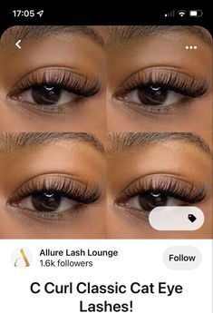 Eyelash Black Women, Natural Cat Eyelashes, Eyelash Extensions On Black Women, Short Individual Lashes Black Women, Wedding Lashes Extensions, Lash Extensions Natural Cat Eye, Natural Extensions Eyelashes, Classic Lash Extensions Styles Cat Eye, Classic Eyelash Extensions Cat Eye