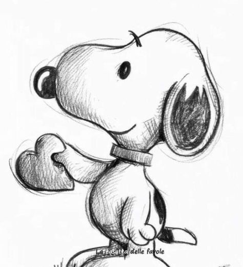 Animal Sketches Easy, Snoopy Drawing, Snoopy Tattoo, Animal Paintings Acrylic, Cartoon Character Tattoos, Chicano Drawings, Beauty Art Drawings, Cute Doodles Drawings, Art Drawings Sketches Creative