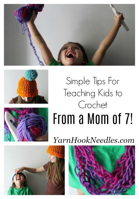 Crochet Classes, How To Teach Kids, Crochet Kids, Wire Crochet, Teach Kids, Crochet Instructions, Knitting For Kids, Loom Knitting, Crochet For Kids