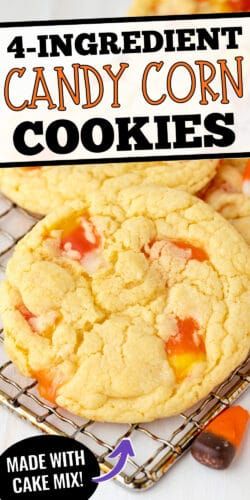 Candy Corn Cake Mix Cookies, Halloween Candy Jars Ideas, Candy Corn Cookies Easy, Halloween Cookies Recipes, Halloween Candy Corn Cookies, Yellow Cake Mix Cookies, Baking Night, Easy Halloween Cookies Recipes, Candy Corn Recipe