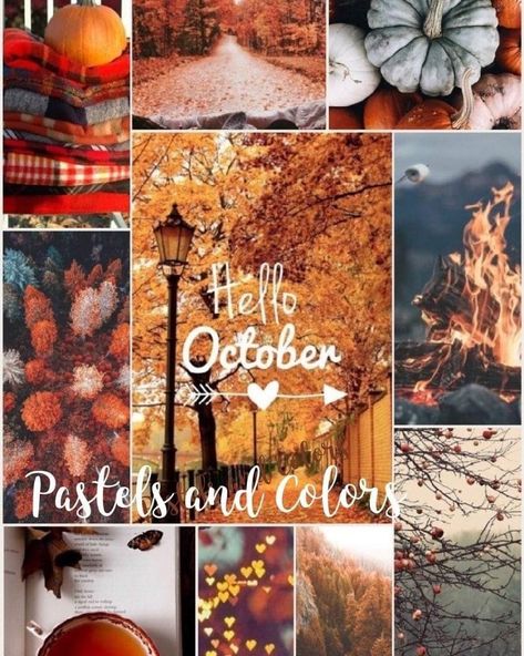 Autumn Collage, Neuer Monat, October Wallpaper, October Autumn, Collage Iphone, Thanksgiving Wallpaper, Cute Fall Wallpaper, Hello October, Iphone Wallpaper Fall