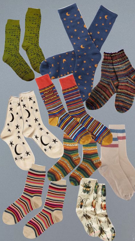 six Goofy Socks Aesthetic, Funky Socks Aesthetic, Funny Socks Aesthetic, Colored Socks Outfit, Cool Socks Aesthetic, Funky Socks Outfit, Hippie Socks, Aesthetic Socks, Socks Aesthetic