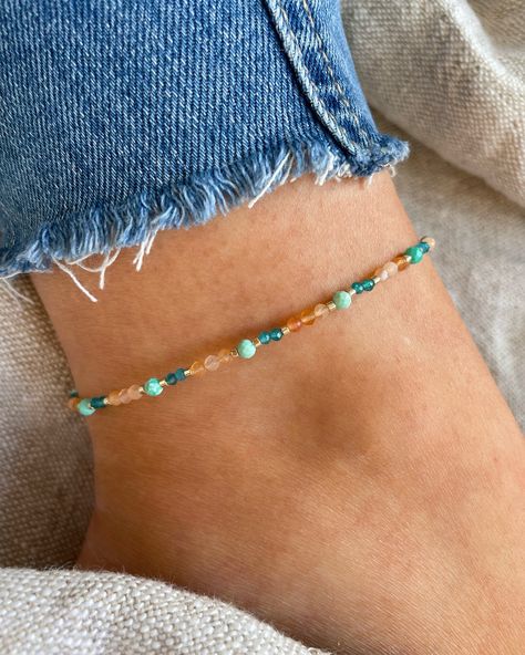 ☀️Anklet Season … It’s finally feeling like Summer here in the UK 🤗 Here’s a little round up of our summery Limited Edition crystal anklets … Swipe ⇢ for more ✩ Inspiration + Positivity - Amphibole ✩ Love + Light - Rhodonite, Mother of Pearl & Light Blue Apatite ✩ Guidance + Balance - Rare Andradite Garnet, Grey Agate & Moonstone ✩ Joy + Abundance - Turquoise, Blue Apatite & Apricot Agate ✩ Positively Protected - Kyanite, Pink Opal & Moonstone ✩ Radiance - Rhodolite Garnet, Blue ... Apricot Agate, Andradite Garnet, Pearl Light, Opal Moonstone, Crystal Anklet, Grey Agate, Luxe Jewelry, Beaded Jewellery, Love Light