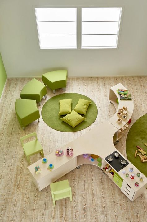 Preschool Playroom, Education Design Interior, Preschool Room, Kindergarten Interior, Preschool Designs, Preschool Furniture, Classroom Interior, School Building Design, Daycare Decor