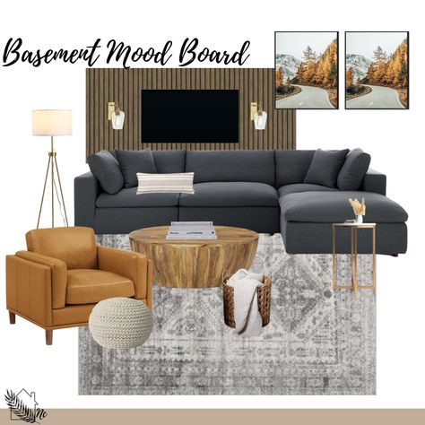 Color Coffee Table, Basement Furniture, Cozy Basement, Basement Living Rooms, Living Comedor, Basement Decor, Color Coffee, Basement Design, Decor Home Living Room