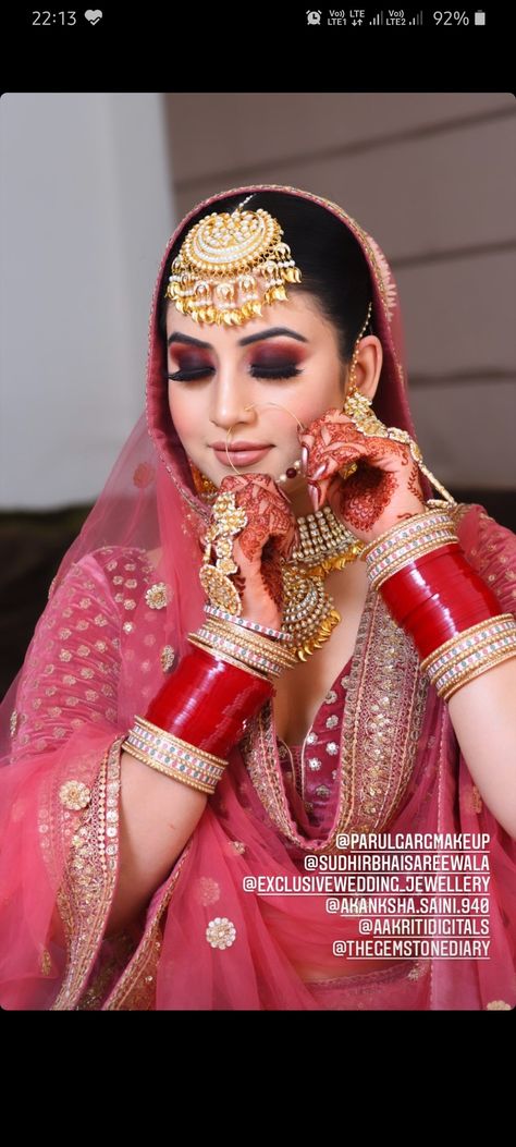 Parul Garg Makeup Brides, Parul Garg Makeup, Bridal Makeup Pictures, Parul Garg, Twin Quotes, Types Of Red, Bridal Eye Makeup, Indian Bride Outfits, Weight Workout