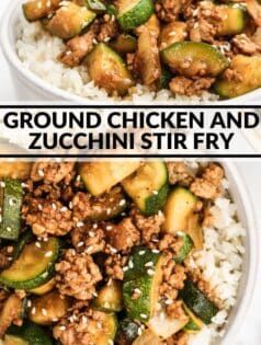 Ground Chicken and Zucchini Stir Fry Spicy Ground Pork And Zucchini Stir Fry, Ground Turkey Sauce Recipes, Ground Chicken Recipes Ww, Ground Chicken Prep Meals, Meal Prep For The Week Ground Chicken, No Red Meat Dinner Ideas, High Protein Stir Fry Meal Prep, Ground Chicken And Zucchini Recipes Healthy, Ground Chicken And Shrimp Recipes