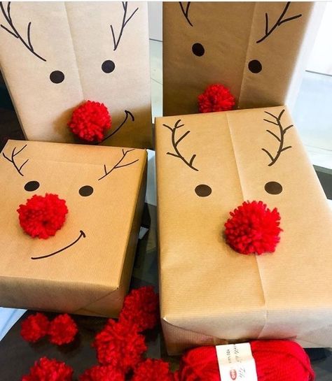 Gift Wrapping Ideas For Kids, Wrapping Ideas For Kids, Christmas Gift Wrapping Diy, Christmas Wrapping Diy, Christmas Gift Wrapping Ideas, Christmas Gift Packaging, Creative Gift Wraps, Gift Wrapping Ideas, Christmas Gift Basket Ideas