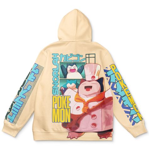 Snorlax V3 Pokemon Streetwear Hoodie Pokemon Streetwear, Pokemon Hoodie, Pokemon Snorlax, Pokemon Universe, Anime Streetwear, Anime Fashion, Streetwear Hoodie, Pocket Monsters, Pokemon Trainer