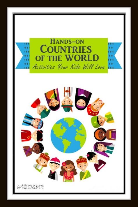 These hands-on countries-of-the-world activities are easy to set up and are absolutely something your kids will love and learn from! The World Around Us Activities Eyfs, Games From Around The World For Kids, Countries Around The World Activities, Countries Of The World Activities, Kindergarten Culture Activities, All Around The World Activities For Kids, Culture Projects For Kids, Countries Activities For Kids, Around The World Theme Preschool