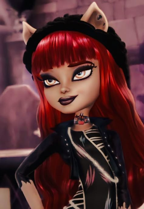 Claudine Monster High, Red Monster High, Howleen Wolf Icon, Monster High Personajes, Cartoon Characters With Red Hair, Red Hair Cartoon Pfp, Red Hair Cartoon, Y2k Profile, Profile Picture Icon