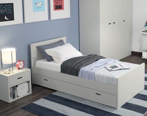 MADAKET SINGLE BED | Mathy by Bols Trundle Mattress, Holiday Furniture, Single Bed Frame, Matching Furniture, Fantastic Furniture, Bed With Drawers, Bedroom Furniture Design, Childrens Beds, Guest Bed