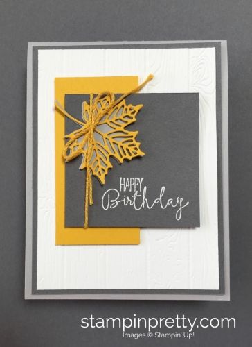 Special Celebrations Stamp Set & Seasonal Layers Thinlits Birthday Card. Read more https://stampinpretty.com/2017/09/modern-spin-autumn-birthday-card.html Birthday Card Male, Ideas Birthday Card, Sending Smiles, Autumn Birthday, Cards Masculine, Mary Fish, Stampin Pretty, Simple Birthday Cards, Simple Birthday