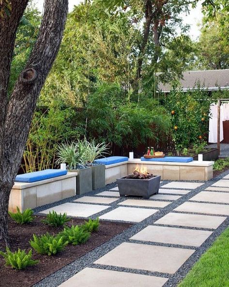 Top 70 Best Stepping Stone Ideas - Hardscape Pathway Designs Backyard Entertaining Area, Stone Pavers, Modern Backyard Landscaping, Modern Landscape Design, Modern Backyard, Patio Landscaping, Backyard Garden Design, Beautiful Backyards, Backyard Patio Designs