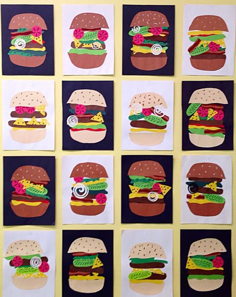 Letter of the Week H -- Hamburgers National Cheeseburger Day Activities, Burger Crafts For Kids, Hamburger Crafts For Kids, Hamburger Craft, Burger Craft, Letter H Crafts, Bbq Crafts, Preschool Creative Art, Preschool Cooking