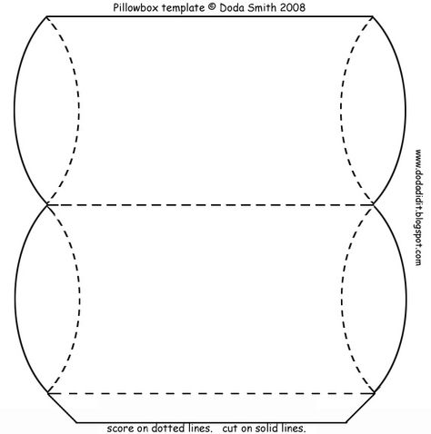 Pillow Gift Box Template Pillow Box Template, On The Pillow, Playing Card Box, Box Templates, Box Tutorial, My Pillow, Gift Box Template, I Love Your, Box Patterns
