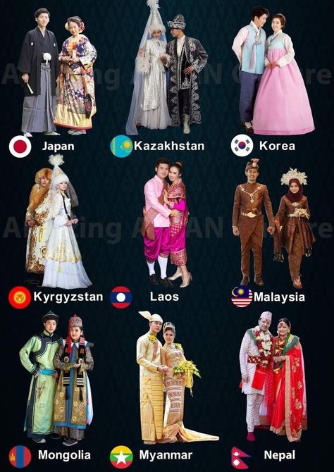 14th Century Clothing, Asian Clothing, Traditional Wedding Dress, Costumes Around The World, Clothing Reference, National Clothes, Western Asia, Traditional Dresses Designs, Couple Goal