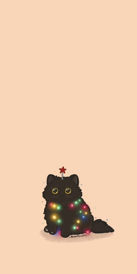 Christmas Wallpaper Ipad, Wallpaper Gatos, Christmas Wallpaper Iphone Cute, Wallpaper Natal, Wallpaper Cats, Cat Phone Wallpaper, Xmas Wallpaper, Christmas Wallpaper Backgrounds, Anime Christmas