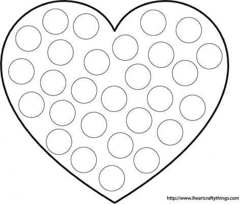 Valentine Sight Words, Theme Carnaval, Dot Marker Activities, February Crafts, Preschool Coloring Pages, Shapes Preschool, Preschool Valentines, February Valentines, Do A Dot