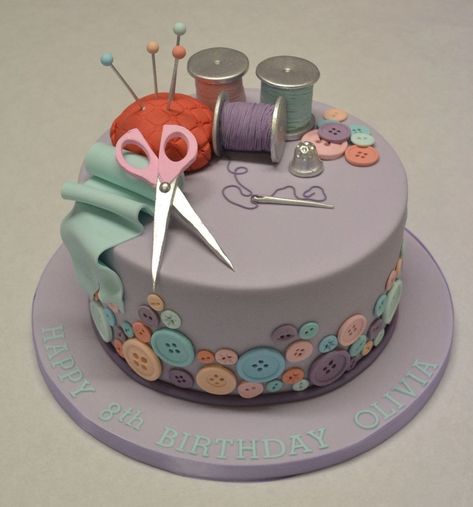 Stitch Birthday Cake Sewing And Needlework Cake Cakes Cake Birthday Cake Sewing Cake Turtle Cakes, Cake Batman, Pirate Cakes, Knitting Cake, Sewing Machine Cake, Sewing Cake, Minion Cakes, Geek Birthday, Lego Invitations