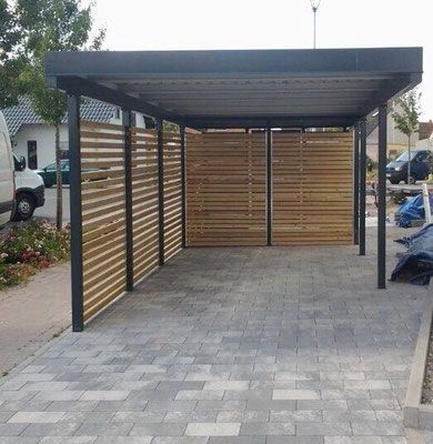 Carport Modern, Modern Carport, Carport Patio, Covered Parking, Steel Carports, Pergola Carport, Carport Garage, Metal Carports, Carport Designs