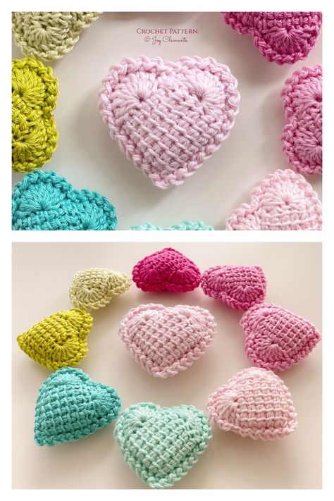 Tunisian Heart Crochet Pattern Crochet Heart Coaster, Heart Crochet Pattern, Granny Square Easy, Coaster Patterns, Crochet Valentine Patterns, Heart Coaster, Crochet Hearts, Heart Crochet, Tunisian Crochet Patterns