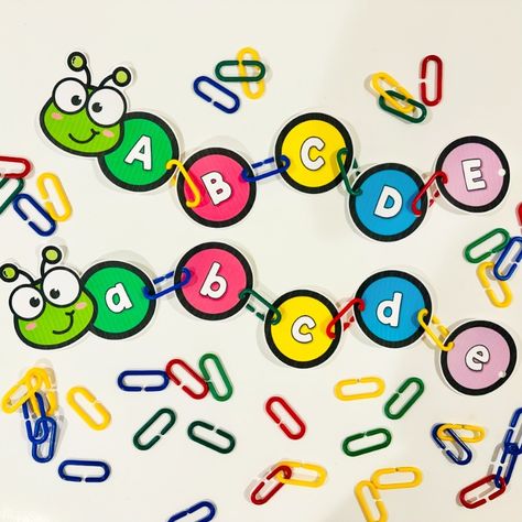 🐛 Need a fun way to teach alphabet sequencing? Try out this Caterpillar Alphabet Sequencing activity! 🐛 ✨What’s Included? 🐛26 Caterpillar Cards Uppercase letter cards 🐛26 Caterpillar Cards Lowercase letter cards ✨ How to use this resource: Using a hole puncher, punch two holes beside each circle, then give students linking chains. They can then arrange uppercase and lowercase letters in alphabetical order to complete the caterpillars. ✨ Comment “LINK” and I’ll send it your way - or take ... Teach Alphabet, Sequencing Activities, Lowercase Letter, Teaching The Alphabet, Hole Puncher, Alphabetical Order, Uppercase And Lowercase Letters, Uppercase And Lowercase, Uppercase Letters