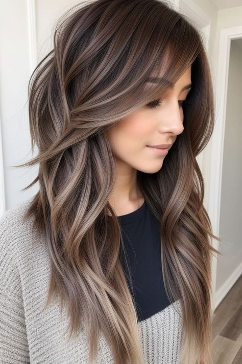 28+ Long Hairstyles for Fine Hair Women 23 Cuts For Long Hair Layered, Women’s Long Length Haircut, Long Haircut For Long Face, Drastic Layers Long Hair, Layers For Long Fine Hair Straight, Long Layered Hair Fine, Med Long Hairstyle Women, Brown Hairdos, Haircuts For Long Hair Brunette