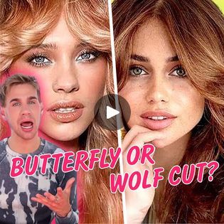 Wolf or Butterfly Cut? Find Your Perfect Style! ✨ | Wolf or Butterfly Cut? Find Your Perfect Style! ✨ | By Brad Mondo | Facebook Brad Mondo, Butterfly Haircut, Butterfly Cut, Diy Butterfly, Haircut Inspiration, Wolf Cut, Haircut And Color, Colored Highlights, Perfect Style