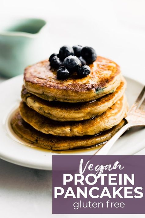 Dairy Free Protein Powder, Cotter Crunch, Gluten Free Protein Pancakes, Vegan Protein Pancakes, Easy Protein Pancakes, Protein Powder Pancakes, Dairy Free Pancakes, Dairy Free Protein, Vegan Pancake Recipes