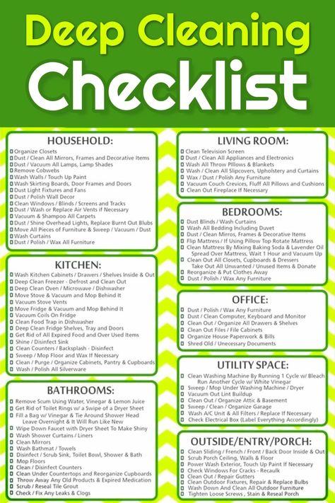 Free Cleaning Checklist Printable - Free deep cleaning checklist to print to help you deep clean your home (perfect for Spring Cleaning too!) #springcleaning Cleaning Checklist Printable Free, Cleaning Checklist Printable, Deep Cleaning Checklist, Deep Cleaning House, Cleaning Screens, Cleaning Painted Walls, Glass Cooktop, House Cleaning Checklist, Deep Cleaning Tips