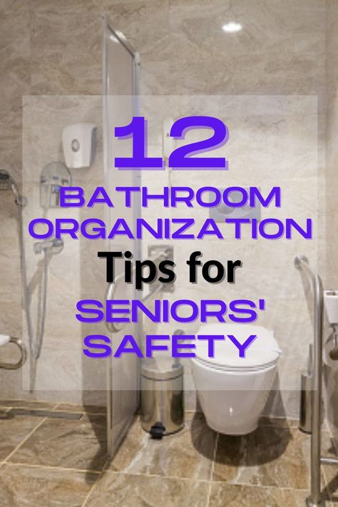 Take precautions in the bathroom. These bathroom safety tips for seniors helps prevent falls and increase overall safety. Senior Bathroom Ideas, Bathroom For Seniors, Disabled Bathroom, Bathroom Holder, Shower Chair, Spring Cleaning Hacks, Bathroom Safety, Wet Floor, Small Bathroom Storage