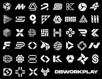 Logo Modernism, Design Studio Logo, Gym Logo, Studio Logo, App Logo, Logo Collection, Logo Mark, Logo Sticker, 로고 디자인