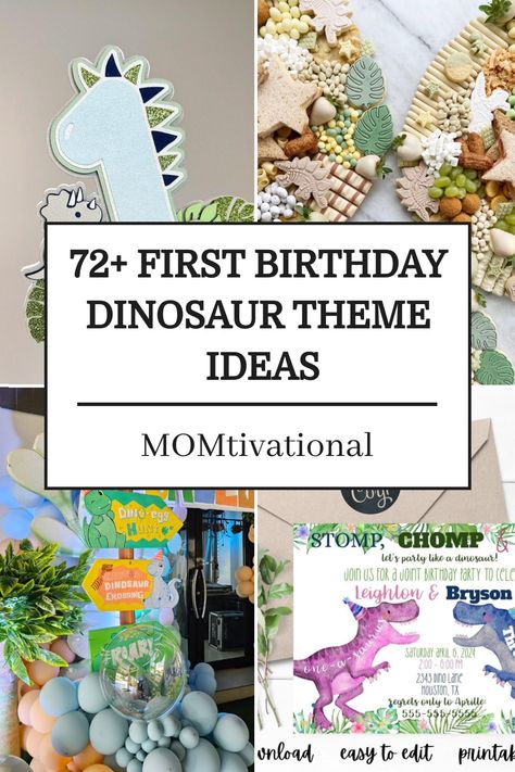 Step into a prehistoric world of fun with our dinosaur-themed first birthday party ideas! Discover everything you need to create a roar-tastic celebration for your little one. Dive into creative dino decorations, exciting party games, and more to make their special day unforgettable. Find inspiration, DIY tips, and tricks for a Jurassic-sized success! Celebrate in style with our guide to throwing the ultimate dino-mite bash. First Birthday Boy Dinosaur Theme, First Birthday Dinosaur Theme, Birthday Dinosaur Theme, First Birthday Dinosaur, Baby Boy Birthday Decoration, Baby Dinosaur Party, Dino Party Invitation, Dino Decorations, 1st Birthday Boy Themes