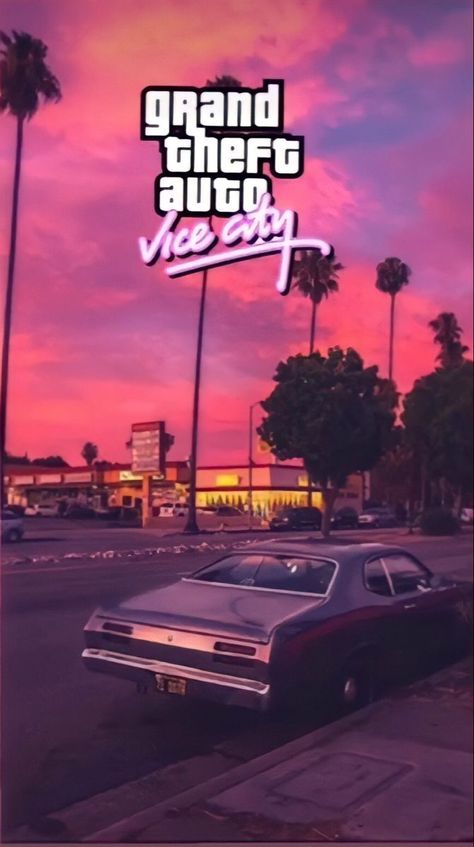 Gta Vice City Aesthetic, Vice City Aesthetic, Gta City, Grand Theft Auto Artwork, Thug Life Wallpaper, City Iphone Wallpaper, Grand Theft Auto Series, Gta Vice City, Vice City