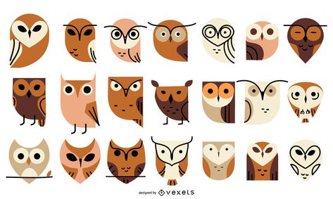 Llama Cartoon, Barn Owl Drawing, Owl Icon, Owl Aesthetic, Owl Doodle, Cute Owl Cartoon, Animal Logo Inspiration, Owl Silhouette, Owl Graphic