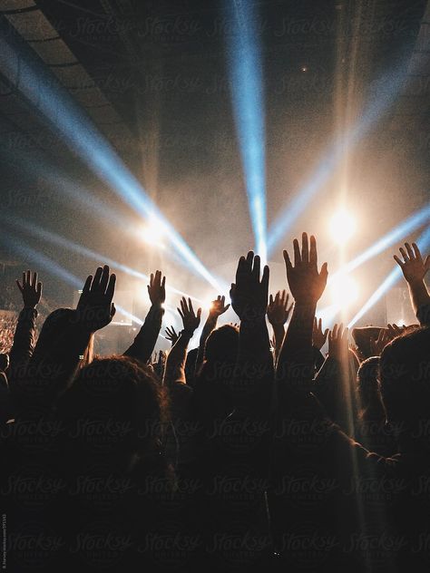 Hands Raised at Live Concert by B. Harvey for Stocksy United Live Music Background, God’s Faithfulness, Hillsong Concert, Praise And Worship Aesthetic, Worshipping God, Praise Hands, Worship And Praise, Worshiping God, Worship Wallpaper