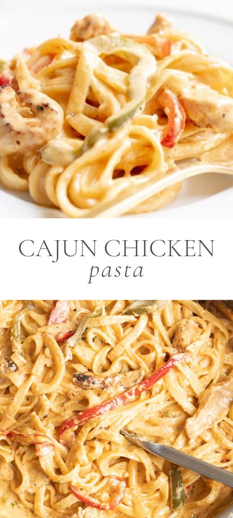 Cajun Pasta No Cream, Tgifridays Cajun Chicken Pasta, Gluten Free Cajun Pasta, Cajun Alfredo Pasta Sauce, Cajun Chicken Pasta No Cream, Spicy White Sauce Pasta, Creamy Cajun Chicken Pasta Recipes, Cajun Spaghetti, Cajun Chicken Alfredo Pasta