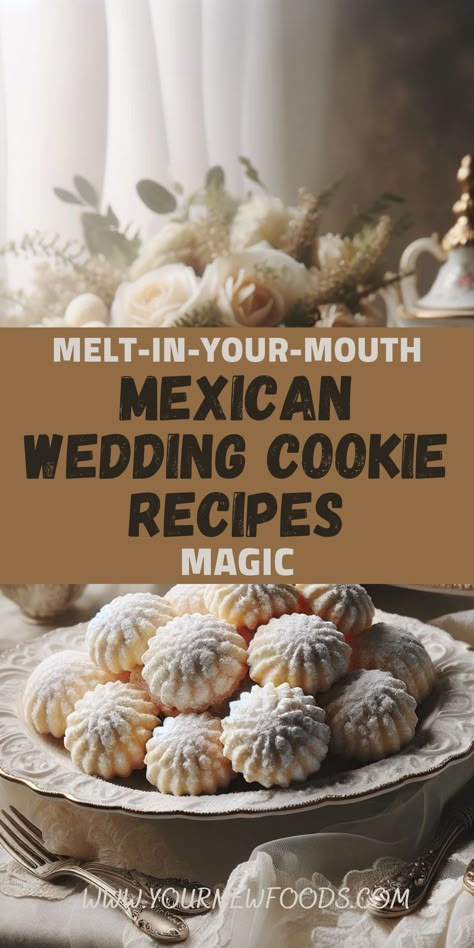 Uncover the secret to making the most exquisite Mexican Wedding Cookies with our easy-to-follow recipes. Whether you're a fan of the traditional version or looking for something uniquely delightful like lemon-lime zests, we have something for every baker. Elevate your baking game today! #BakingMagic #MexicanWeddingCookies #DeliciousDesserts #HomemadeHappiness #BakingFun Mexican Almond Cookies, Wedding Cookies Mexican, Mexican Wedding Cookies Recipe Best, Mexican Wedding Cakes Cookies, Easy Mexican Cookies Recipes, Mexican Tea Cookies, Mexican Cookies Recipes Traditional, Mexican Cinnamon Cookies, Mexican Bakery Recipes