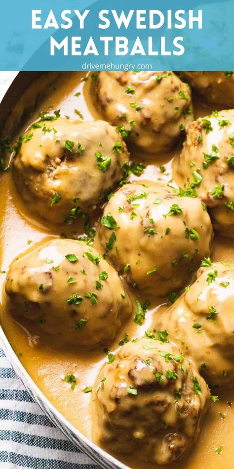 Sweedish Meatball Sauce, Easy Sweedish Meatballs, Swedish Meatball Gravy, Meatball Pasta Recipes, Meatballs Sauce Recipe, Swedish Meatball Sauce, Easy Swedish Meatball Recipe, Easy Swedish Meatballs, Frozen Meatball Recipes