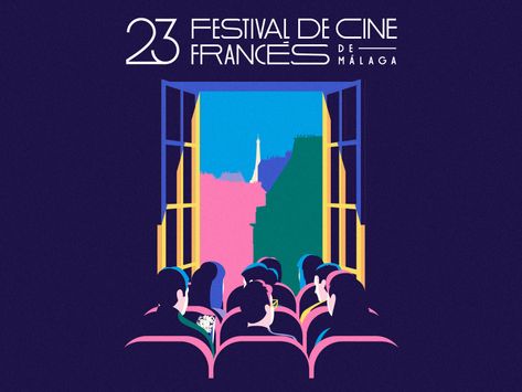 French Film Festival by Estudio Santa Rita Art Festival Poster, Festival Cinema, Film Festival Poster, French Film, Festival Logo, 타이포그래피 포스터 디자인, Event Poster Design, Graphic Projects, Santa Rita