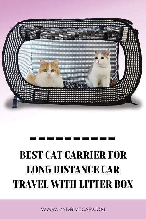 Best Cat Carrier for Long Distance Car Travel with Litter Box Cat Cpr, Camper Cat, Cat Travel Carrier, Cats Happy, Cat Crate, Car Cat, Outdoor Cat Enclosure, Adventure Cat, Outdoor Cat